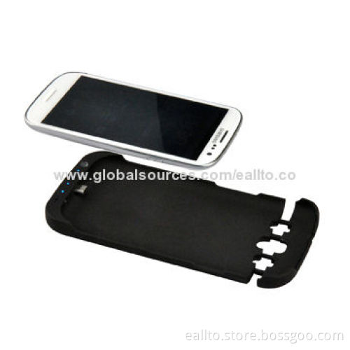 Battery Cases for Samsung Galaxy S3, 2,200/3,200mAh Capacity